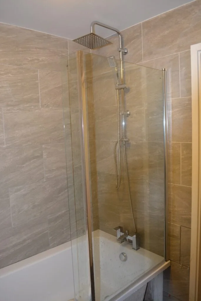 Bathroom renovation under way