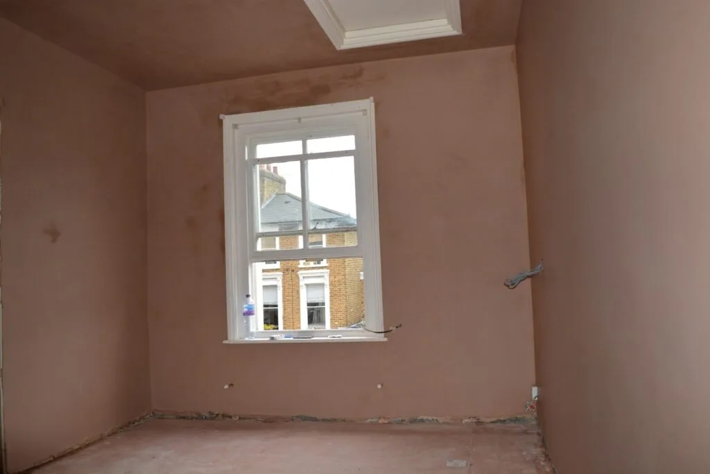 Plastering is under way