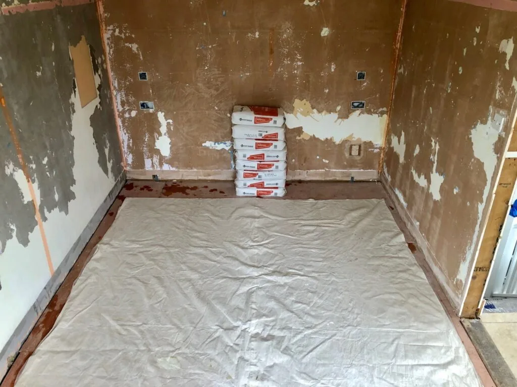 Preparation for plastering