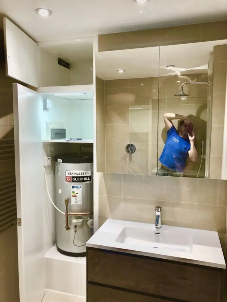 Bathroom and heating installation, completed