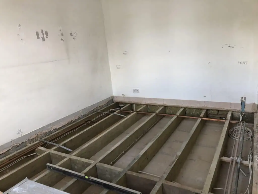 Under construction Double bedroom renovation in South East London