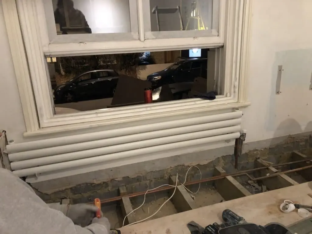 Under construction Double bedroom renovation in South East London