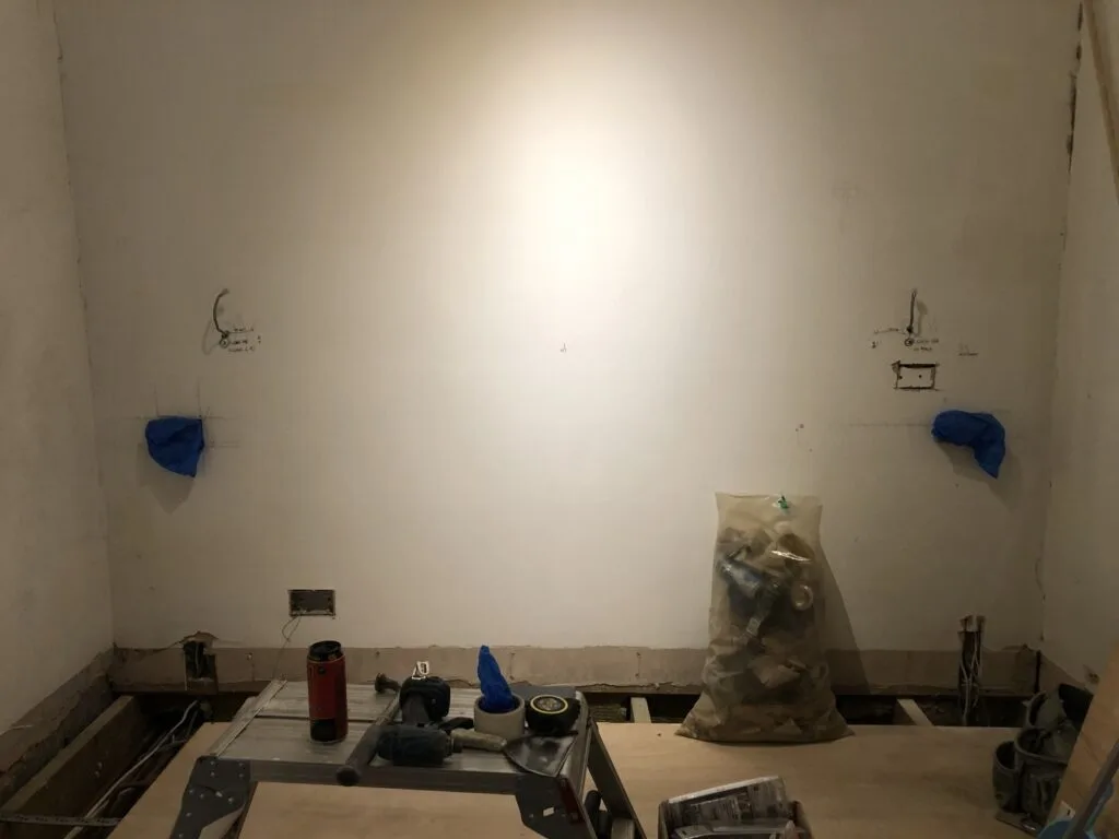 Under construction Double bedroom renovation in South East London