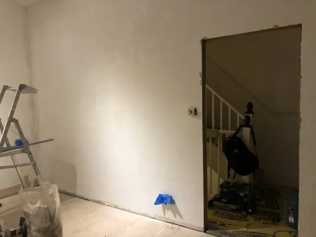 Under construction Double bedroom renovation in South East London