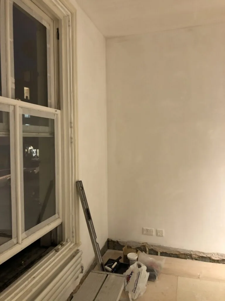 Under construction Double bedroom renovation in South East London