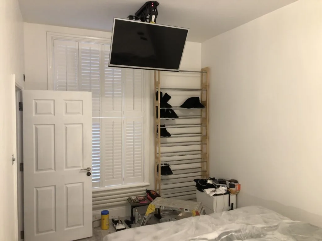 Under construction Double bedroom renovation in South East London