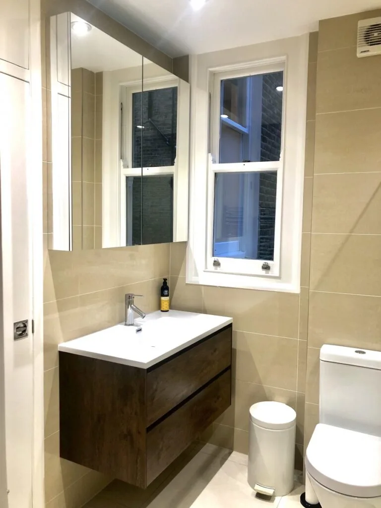 Bathroom and heating installation, completed