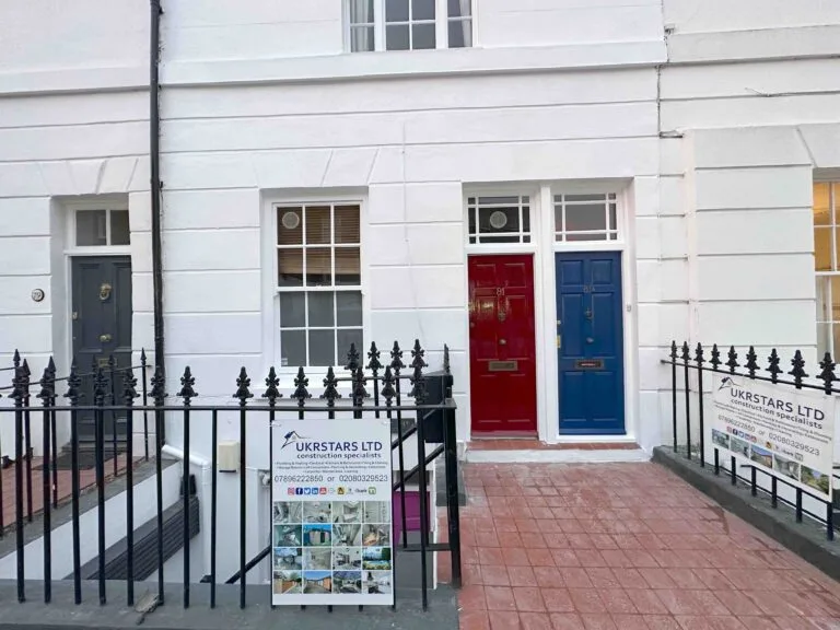 External facade and plaster repairs in Islington